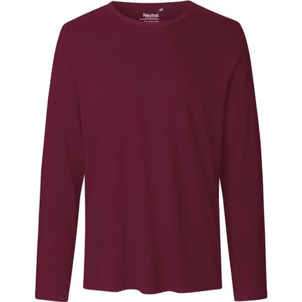 Neutral Men´s Long Sleeve T-Shirt NE61050 - Bordeaux - S