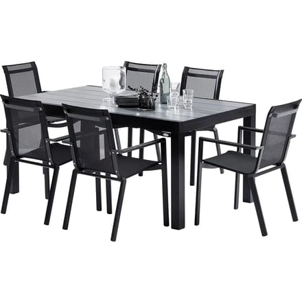 Tuinmeubelset Wilsa Garden HPL Star T6/10+F6