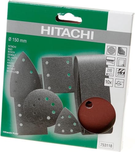 Hikoki Schuurschijf diameter150 k240 (10 st)