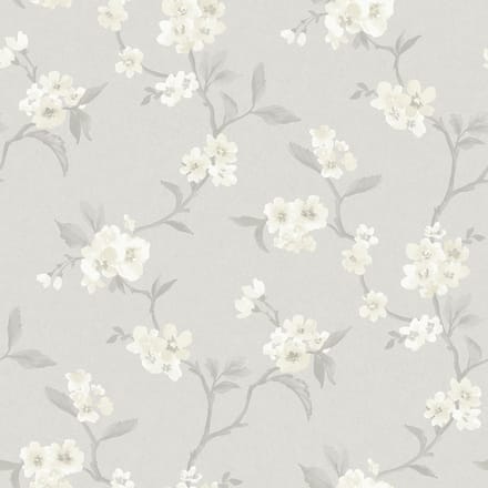 Boråstapeter Vliesbehang 38751 - Borosan Hem - Botanisch Zilver - 53cm x 11.20m