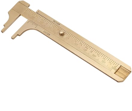 Allecto - Mini Manometer - Retro Caliper - 100mm - Dubbele Schaal