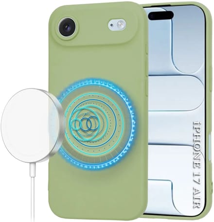 Hoesje geschikt voor Apple iPhone Air - Techsuit Soft Flex Silicone Back Cover - Geschikt voor MagSafe - Matcha