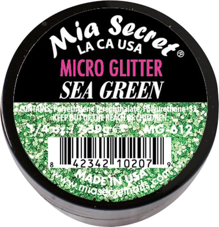 Micro Glitter Acrylpoeder Sea Green
