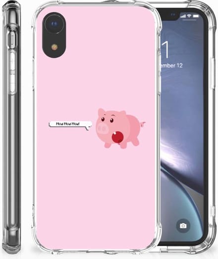 Apple iPhone Xr Stevig Bumper Hoesje Pig Mud