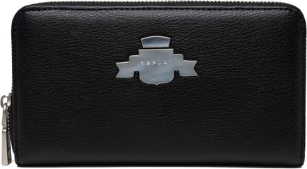 REPLAY Portemonnee Zip Around Wallet Black Zwart