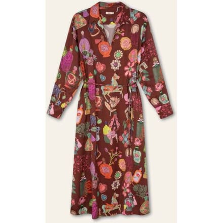 Oilily Dione Jurk- maat36 Hot Chocolate
