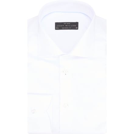 John Miller Overhemd Tailored Uni Non Iron Wit / male