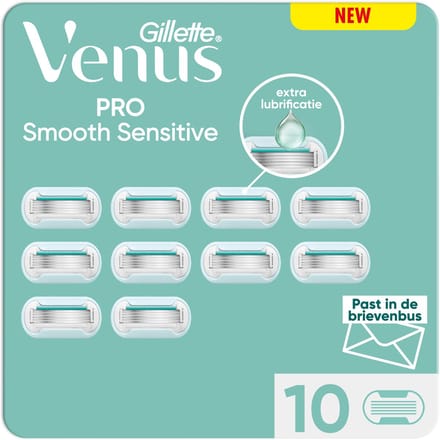Gillette Venus Scheermesjes Pro Smooth Sensitive - 10 stuks - Brievenbusverpakking