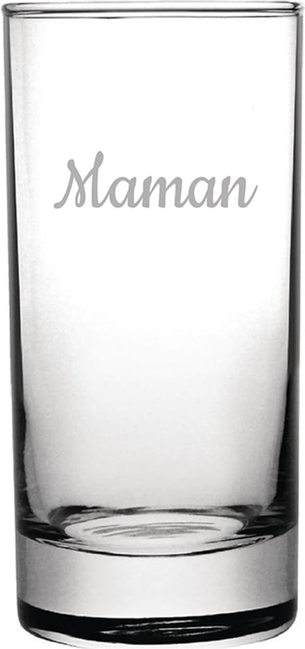 Longdrinkglas gegraveerd - 28,5cl - Maman