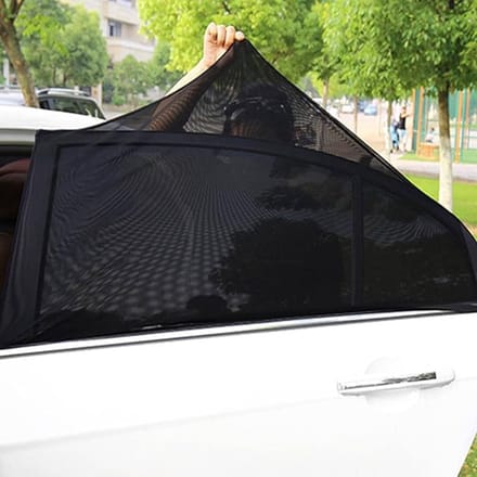 Autoraamschermen voor baby's, uv-bescherming, verpakking van 2 stuks