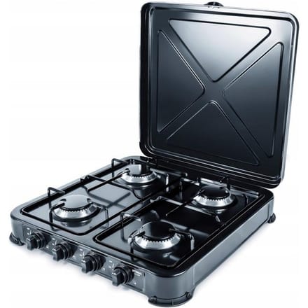 Promis KG400C camping kookplaat 4 zones - kleur zwart