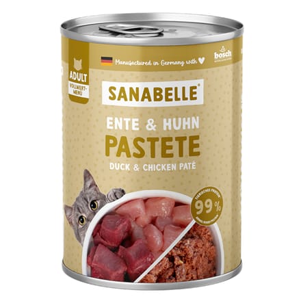Sanabelle All Meat Kattenvoer 6 x 400 g - Eend & Kip