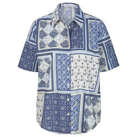 Blouse Van Peter Hahn blauw