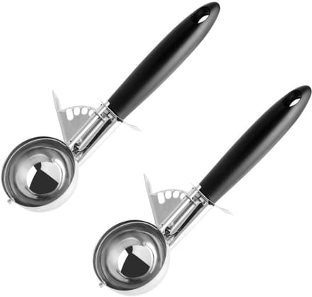 Set van 2 IJslepels met uitwerpfunctie 21 cm Fackelmann Basic