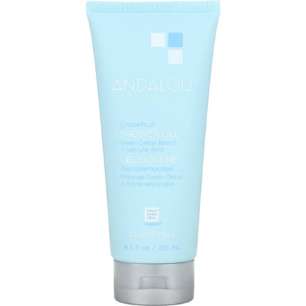 Andalou Naturals, Gel Douche Pamplemousse, Clarifiant, 8,5 fl oz (251 ml) white