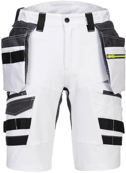 Portwest DX4 afneembare korte broek met holsterzakken DX444 - Wit - 41