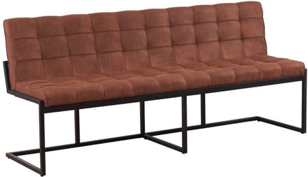 Eetkamerbank 200cm Vito cognac microvezel eetbank