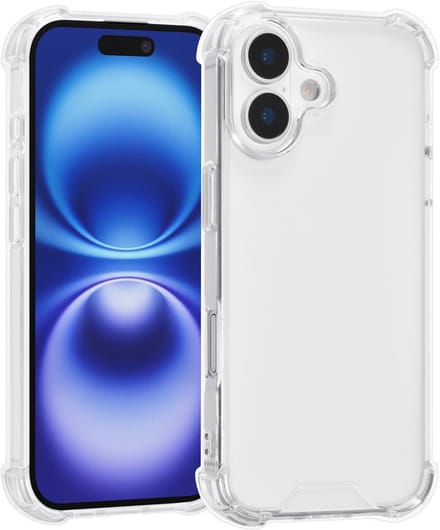 TUNIQ Back cover voor iPhone 17 - Transparant - Antishock - Slank en Krasbestendig
