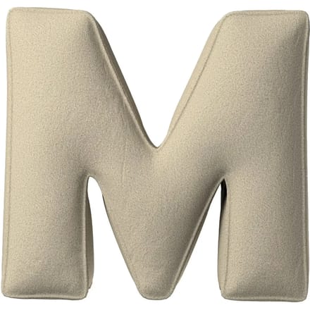 Kussen letter m Yellow Tipi Boucle