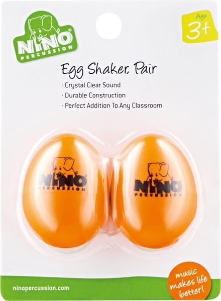Meinl Egg Shaker Set NINO540OR-2, Orange, 2 pcs - Shaker