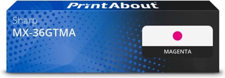 PrintAbout huismerk Toner MX-36GTMA Magenta Extra hoge capaciteit Geschikt voor Sharp