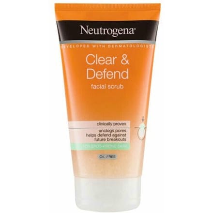 Neutrogena Clear &amp; Defend Facial Scrub 150 ml