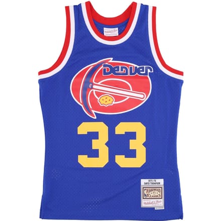 Basketbaltanktop heren Nba Dark Jersey Hardwood Classics No 33 Thompson 1975-76 Dennug