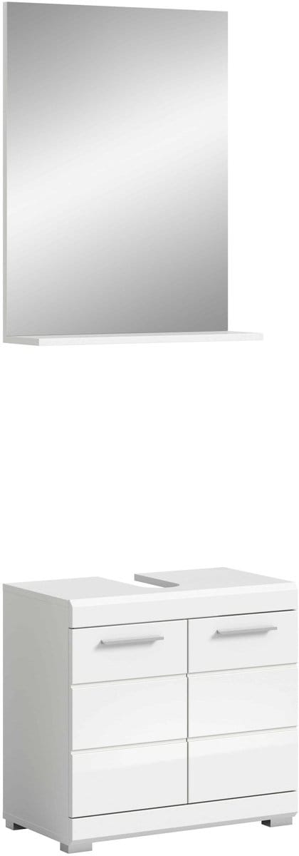 Scout badkamercombinatie wit hoogglans MDF TZ wit NB - 34x60x191cm