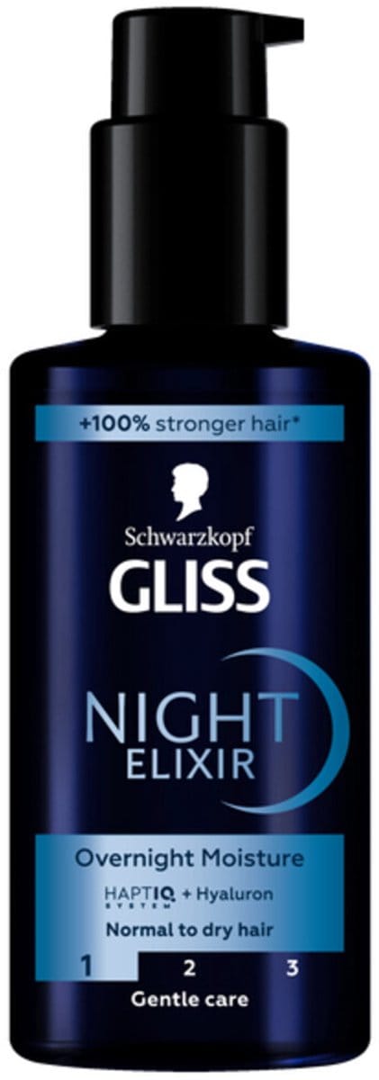 Gliss Night Elixer Overnight Moisture - 6 x 100 ml - Voordeelverpakking