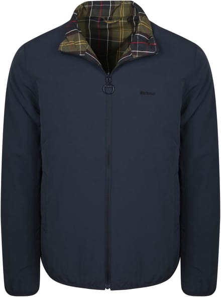 Barbour Reversible Korbel Jas Navy - Maat L - Heren - Zomerjassen