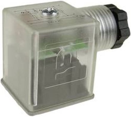 Precon A-11473-0101 Stekker vierkant vd led/var 24VDC red IP65