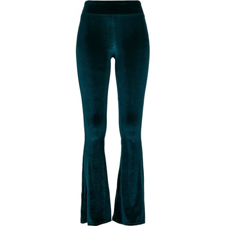 Urban Classics - High Waist Velvet Boot Cut Legging - 4XL - Blauw