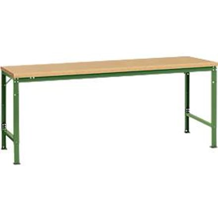 Manuflex basistafel UNIVERSAL Speciaal, 2000 x 1000 mm, multiplex natuur, resedagroen