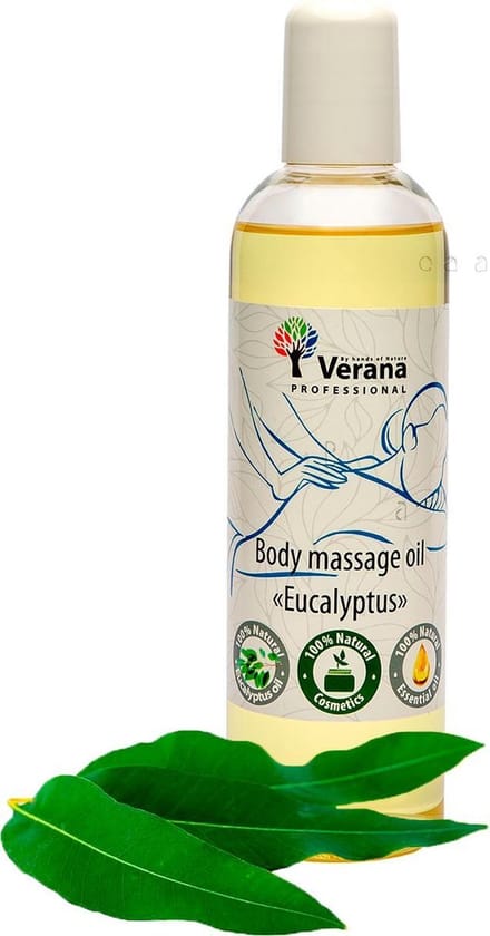 Verana Natuurlijke Massageolie Eucalyptus 250ML