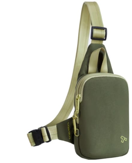 Travelon Voyages Compact Anti-diefstal Sling Tas - Olijf groen