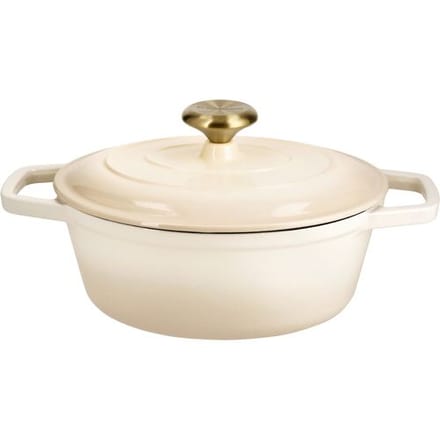 SILVERCREST Gietijzeren braadpan, Ø24 cm (Crème)