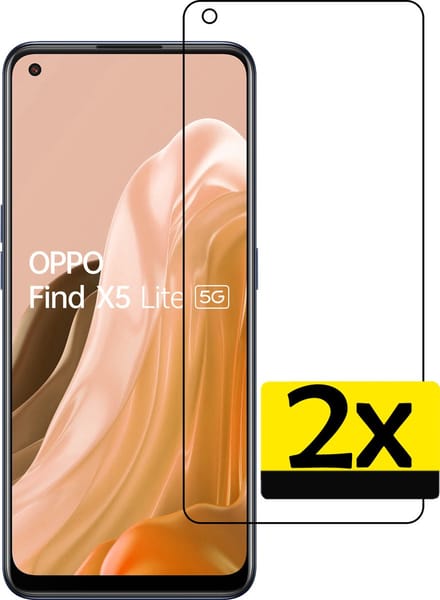 Screenprotector - Geschikt voor OPPO Find X5 Lite - 2 Stuks - Extra Sterk - Beschermglas - Gehard Glas - Tempered Glass - Screen Protector