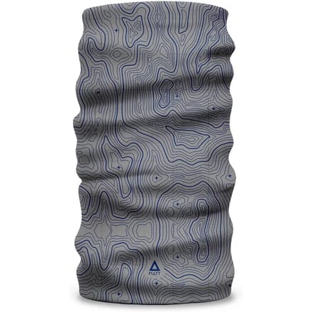 Matt Coolmax Eco Nekwarmer Blauw,Grijs