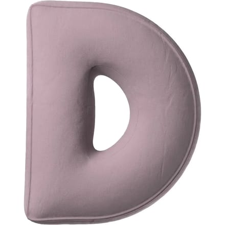 Kussen letter d Yellow Tipi Posh Velvet