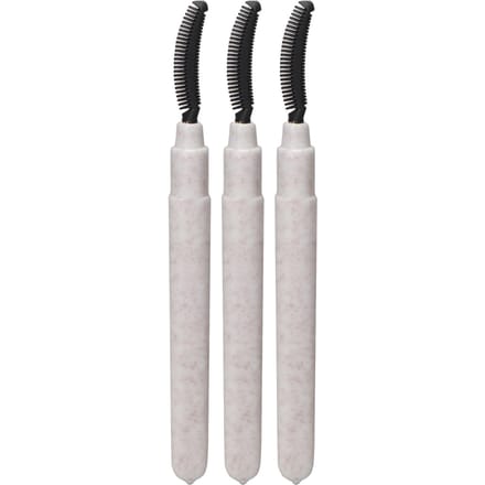 3 stuks Siliconen Wimper Mascara Borstels Staafje Draagbare Wimper Scheidingsborstel met Stofkap Wit white