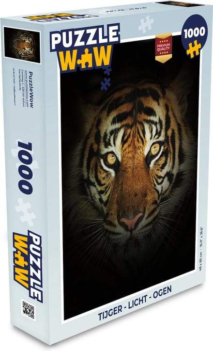 Puzzel Tijger - Licht - Ogen - Legpuzzel - Puzzel 1000 stukjes volwassenen