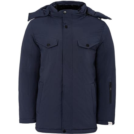 Lee Cooper Heren Pufferjas met capuchon (Marine)