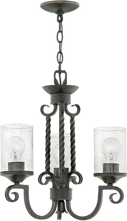 Hinkley LED Kroonluchter | 3X E27 Max 60W | Dimbaar | Olde Black