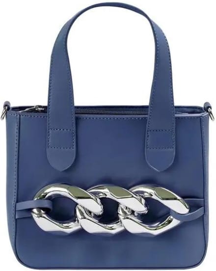 Yehwang - PU Tas met metalen ketting - Blauw