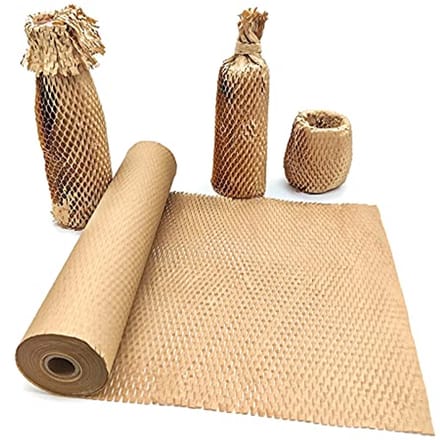 Recyclable Honeycomb Packing Paper 15" x 331' - Eco-Friendly Bubble Wrap Alternative for Moving and Shipping