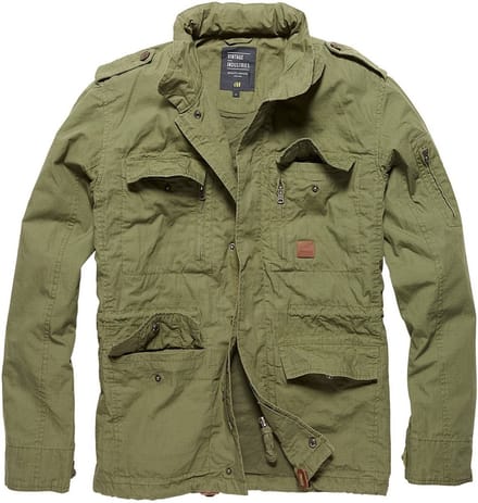 Vintage Industries Overgangsjas Parka Cranford Jacket Olive Drab