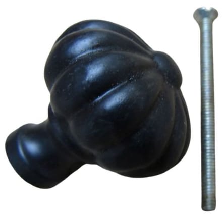 Pumpkin Fluted Cabinet Knob Antique Iron 32mm