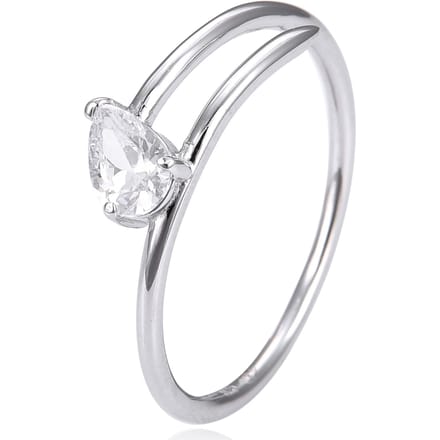 Gena.paris 'Shine' Dames 925 Sterling Zilveren Ring - Zilver GR1068-W