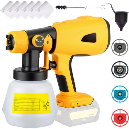 Draadloze verfspuit vervanging voor DEWALT, RYOBI 20V Max batterij, draagbare elektrische verf
