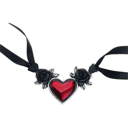 Alchemy Gothic - Gothic Choker - Blood Heart - voor Vrouwen - standaard
